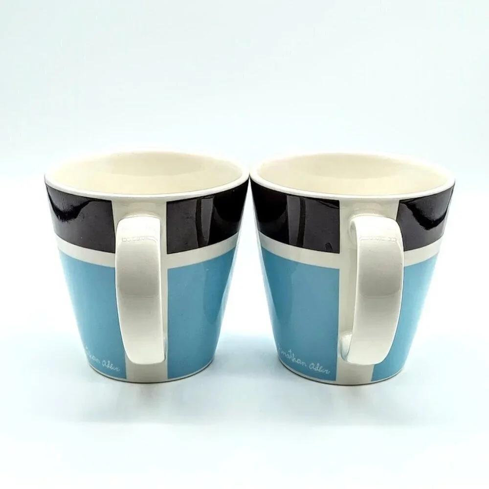 Jonathan Adler Happy Home Palm Beach Basics Ceramic Mugs